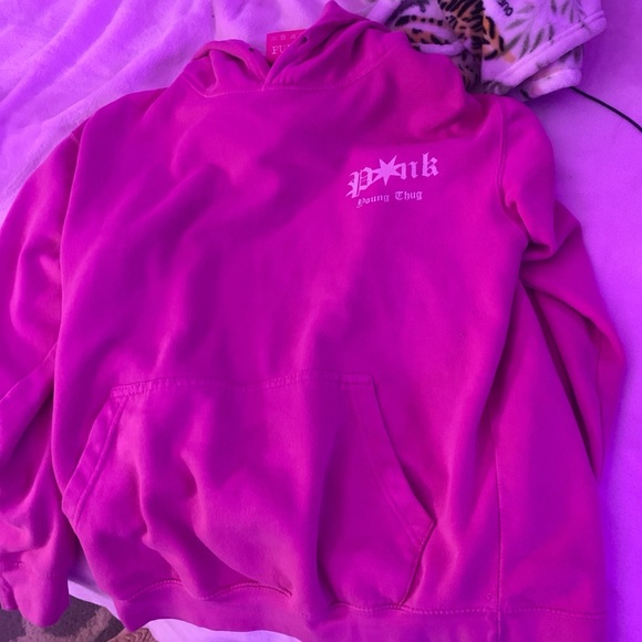 Young Thug Punk Pink Angel hoodie!!! send offers!! - Picture 1 of 5